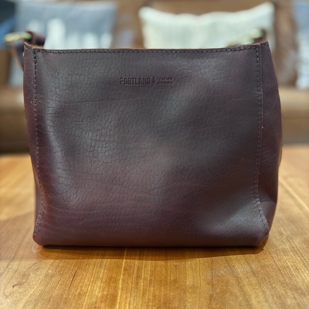 Portland Leather Goods Triangle Shoulder Bag - Cognac - Picture 2 of 11